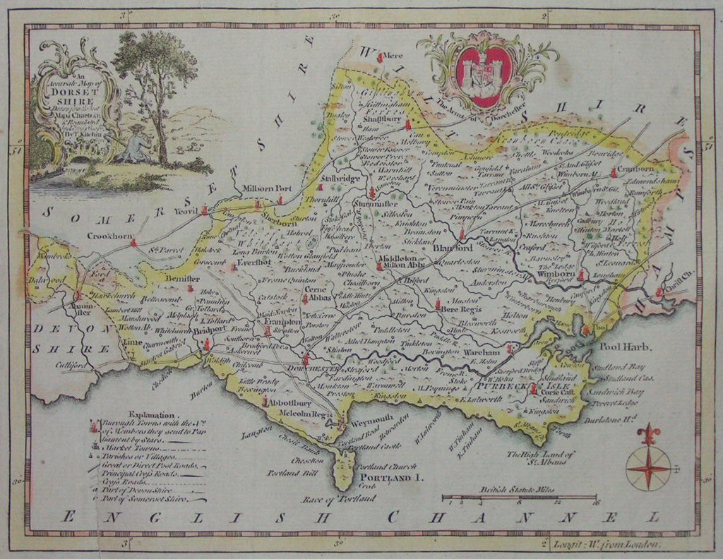 Map of Dorset - Kitchin